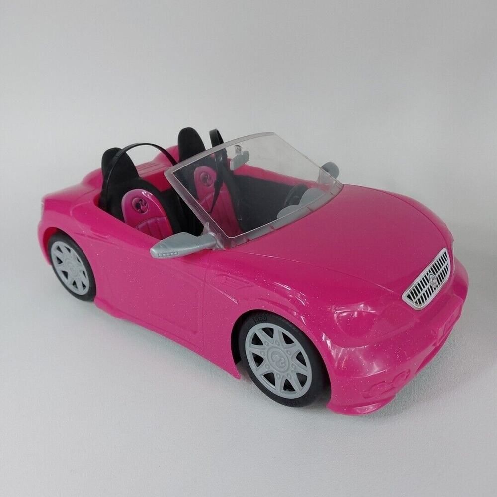 Barbie Convertible Car Pink Sparkle 2013